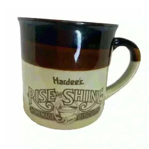 Hardee’s Vintage 1989 Rise And Shine Homemade Biscuits Mug Restaurant Wa…
